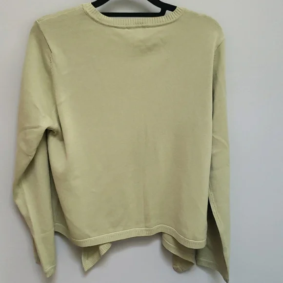 New Appleseed's Open-Front Cardigan Sweater Size L Color Pear - Picture 2 of 6